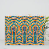 GOUDEN ICONEN MOZAÏEK 6.5x8.75 Platte Kaart (Staand voorkant)