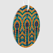 GOUDEN ICONEN MOZAÏEK Acryl Circle Ornament (voorkant)