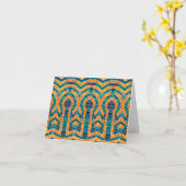GOUDEN ICONEN MOZAÏEK Briefkaart (Gele Bloem)