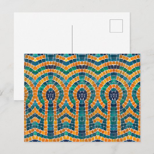 GOUDEN ICONEN MOZAÏEK BRIEFKAART (Voorkant / Achterkant)