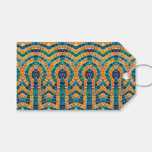 GOUDEN ICONEN MOZAÏEK Cadeaubijslaters Cadeaulabel (Voorkant (Horizontaal))