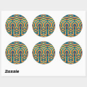 GOUDEN ICONEN MOZAÏEK Grote Ronde Stickers (Vel)