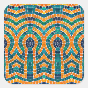 GOUDEN ICONEN MOZAÏEK Grote Vierkante Stickers