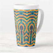 GOUDEN ICONEN MOZAÏEK Hoge Latte Mok (Rechterhoek)