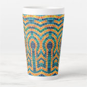GOUDEN ICONEN MOZAÏEK Hoge Latte Mok (Voorkant)