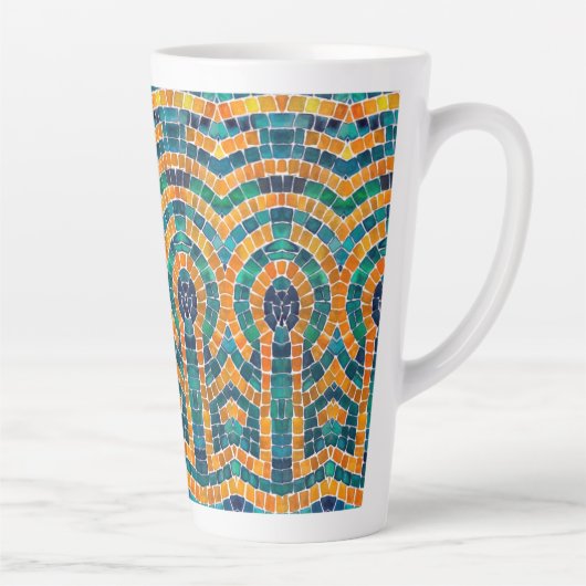 GOUDEN ICONEN MOZAÏEK Hoge Latte Mok (Rechts)
