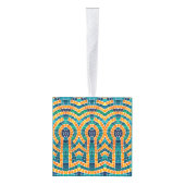 GOUDEN ICONEN MOZAÏEK Houten Kubus Ornament (Rechts)