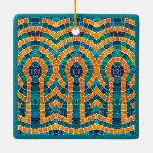 GOUDEN ICONEN MOZAÏEK Keramisch Vierkant Ornament (Achterkant)