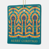 GOUDEN ICONEN MOZAÏEK Keramisch Vierkant Ornament  (Links)