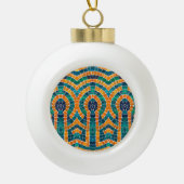 GOUDEN ICONEN MOZAÏEK Keramische Bal Ornament (Voorkant)