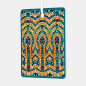 GOUDEN ICONEN MOZAÏEK Metalen Vierkante Ornament (Voorkant links)