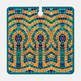 GOUDEN ICONEN MOZAÏEK Metalen Vierkante Ornament