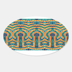 GOUDEN ICONEN MOZAÏEK Ovaal Stickers