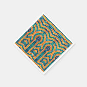GOUDEN ICONEN MOZAÏEK Standaard Cocktail Papier Se Servet (Hoek)
