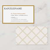 Gouden ID-kaarten Visitekaartje (Voorkant / Achterkant)