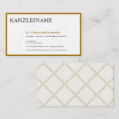 Gouden ID-kaarten Visitekaartje (Voorkant / Achterkant)