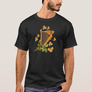 Gouden Ierse harp - Erin Go Bragh T-shirt
