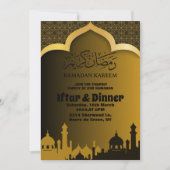 Gouden Iftar-diner Ramadan 2025 Kaart (Voorkant)
