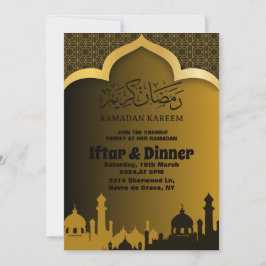 Gouden Iftar-diner Ramadan 2025 Kaart