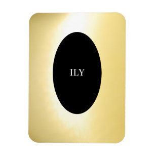 Gouden ILY Flexibele Fotomagneet Magneet