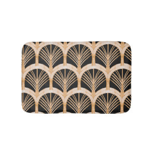 Gouden imitatie: waterverf art deco. badmat