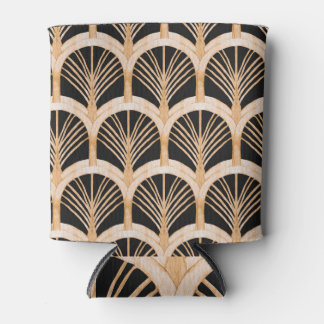 Gouden imitatie: waterverf art deco. blikjeskoeler