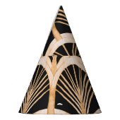 Gouden imitatie: waterverf art deco. feesthoedjes (Links)