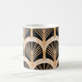 Gouden imitatie: waterverf art deco. koffiemok (Center)