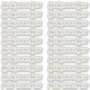 Gouden imker's beste honing bijenstal product labe sticker