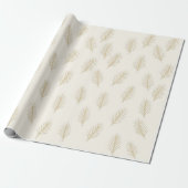 Gouden Immergroen Cadeaupapier (Uitgerold)