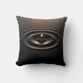 Gouden impact op het viskeuze oppervlak kussen (Voorkant)