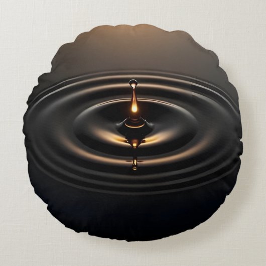 Gouden impact op het viskeuze oppervlak rond kussen (Voorkant)