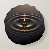 Gouden impact op het viskeuze oppervlak rond kussen (Achterkant)