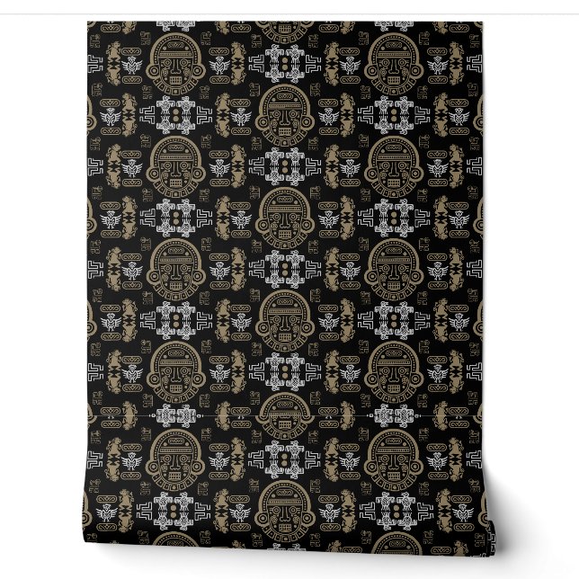 Gouden Inca Azteekse Home Decor Behang (Afrollen)