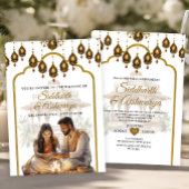 Gouden Indiase huwelijksceremonie Roka Hindu Bolly Kaart