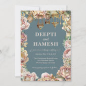 Gouden Indiase Mehndi Arabische nachten pastel Kaart (Voorkant)