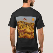 Gouden inheemse Amerikanen  T-shirt (Achterkant)