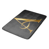 Gouden Initiaal Een Minimalistisch Ontwerp Badmat (Gekanteld)