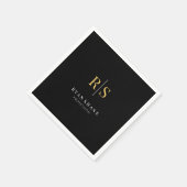 Gouden Initialen, Naam, Beroep, Zwart Servet (Hoek)