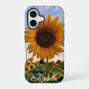 Gouden Inspiratie - Opheffing Custom Zonnebloem iPhone 16 Hoesje