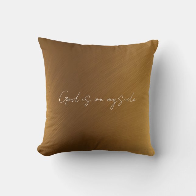 Gouden Inspirerende Zegen Kussen (Voorkant)