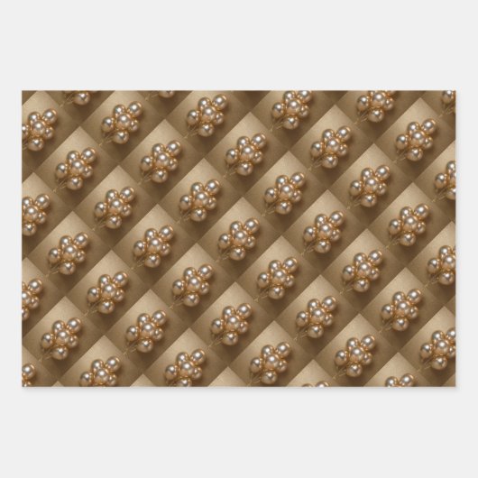 Gouden iriserende ballonnen inpakpapier (Voorkant 2)