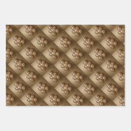 Gouden iriserende ballonnen inpakpapier