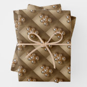 Gouden iriserende ballonnen inpakpapier vel (In situ)