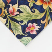 Gouden Islamitische stijl bloemen Fleece Deken (Hoek)