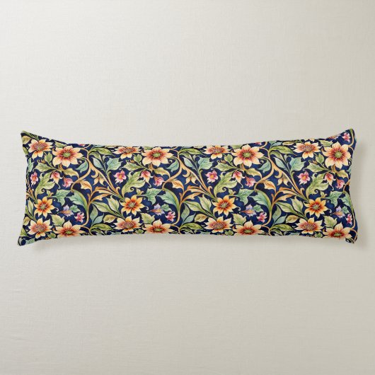 Gouden Islamitische stijl bloemen Lichaamskussen (Voorkant)