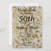 Gouden Ivoor Botanische 50e verjaardag Kaart (Voorkant)