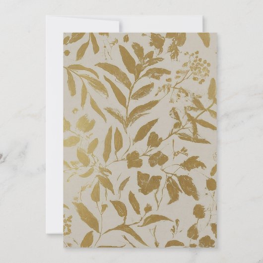 Gouden Ivoor Botanische 50e verjaardag Kaart (Achterkant)