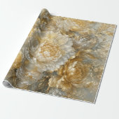 Gouden Ivoren Tuin Cadeaupapier (Uitgerold)