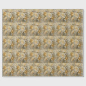 Gouden Ivoren Tuin Cadeaupapier (Vlak)